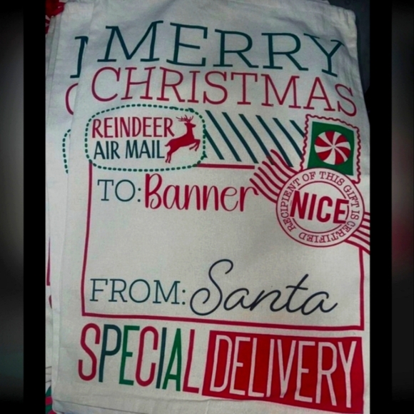 NWT Jumbo From Santa Sack  Cute and festive, this cheerful Christmas delivery sa - Picture 2 of 6
